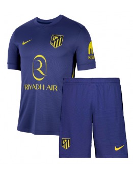 Billige Atletico Madrid Bortedraktsett Barn 2025-26 Kortermet (+ Korte bukser)